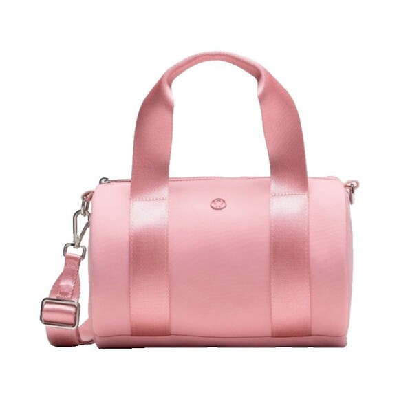 Lululemon Knit Nylon Mini Barrel Duffel Bag 5L Black, Pink or Raw Linen - Picture 5 of 12